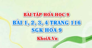 Bài tập Metan CH4: Giải bài 1, 2, 3, 4 trang 116 SGK Hóa 9